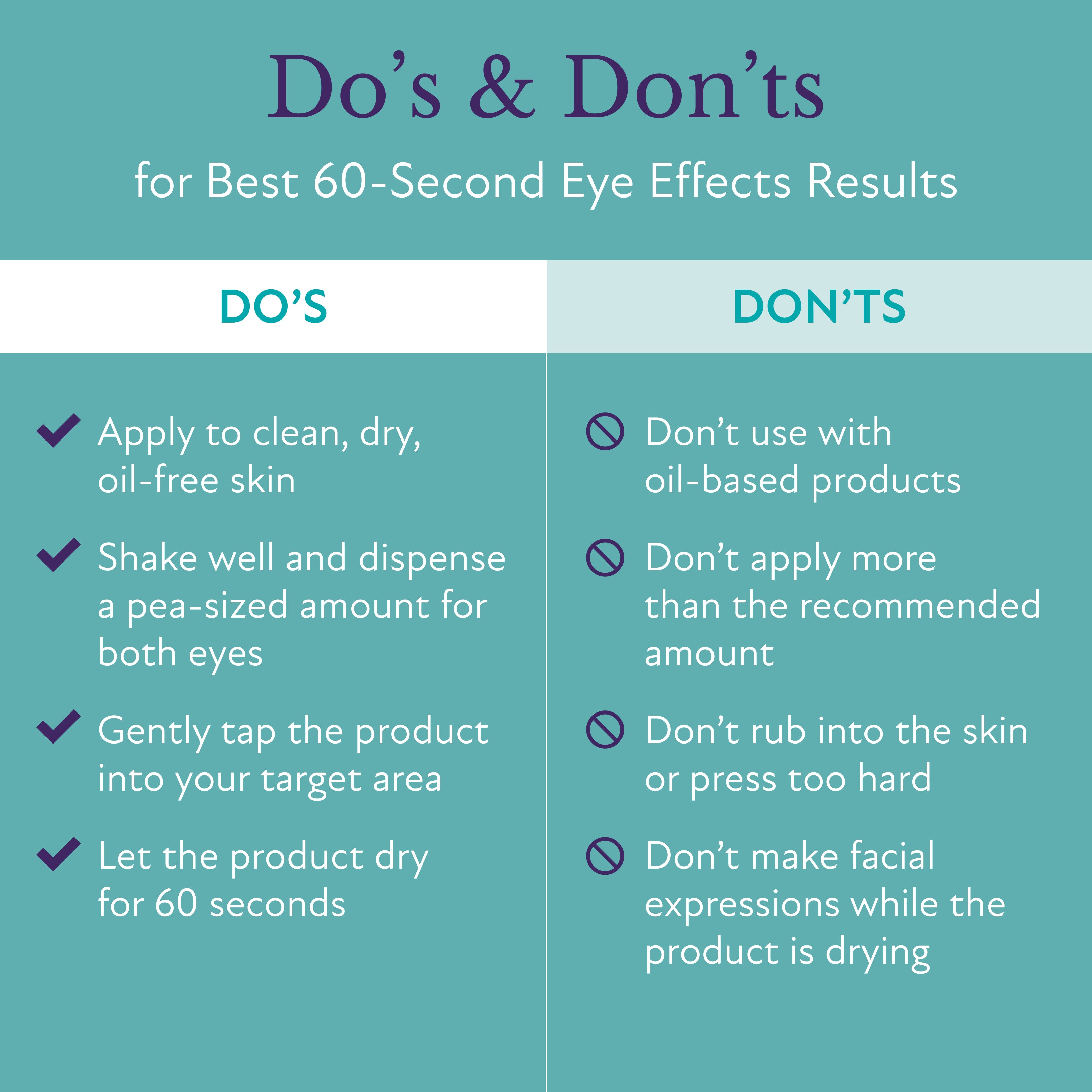60-Second Eye Effects